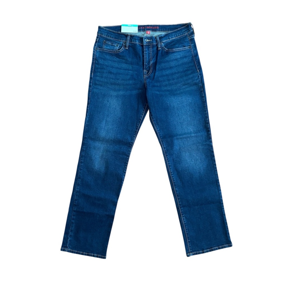 NWT Lucky Brand Women’s Mid Rise Straight Dark Blue Denim Size 12